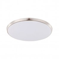 EGLO-Ollie OYS 18 Watt Led CCT Ceiling Light - White / Black / Satin Nickle Trim